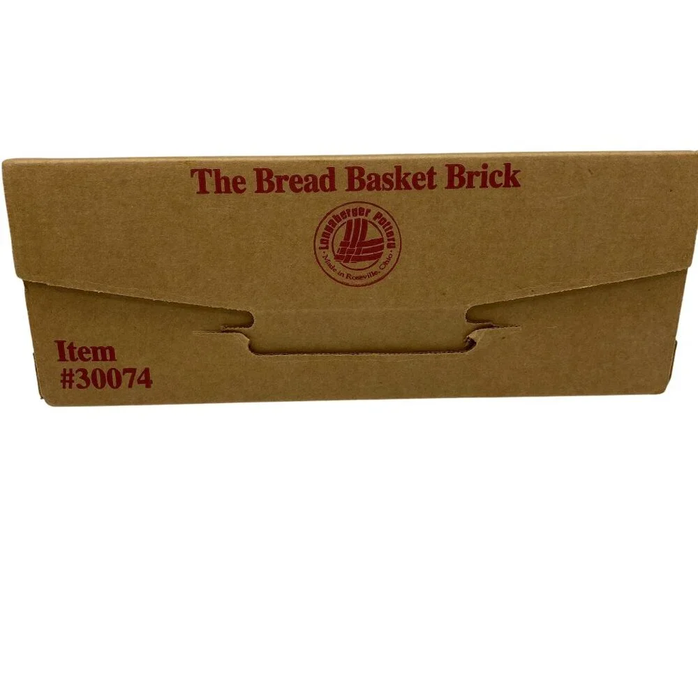 Longaberger bread basket brick #30074‎ with box bread warming brick